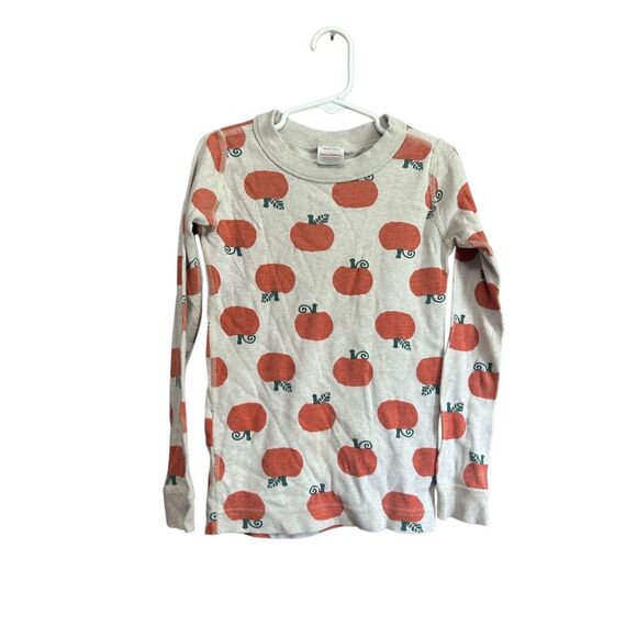 Hanna Andersson Pumpkin Long Sleeve pajama‎ top size 6-7 - Picture 1 of 4